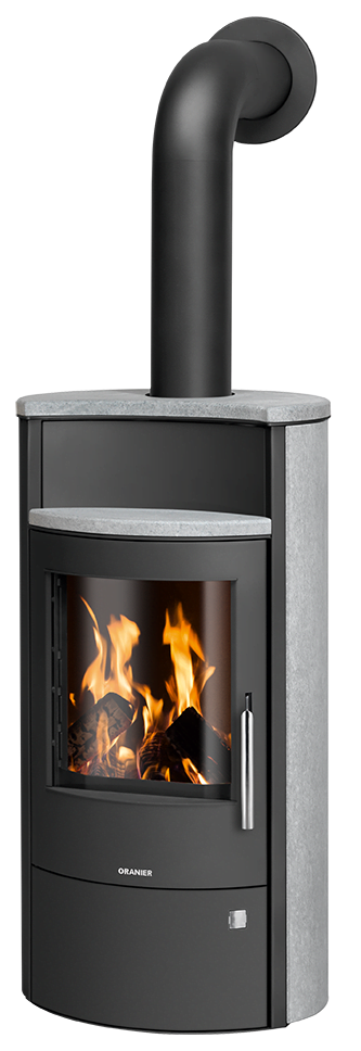 Pori Aqua stål svart med täljsten