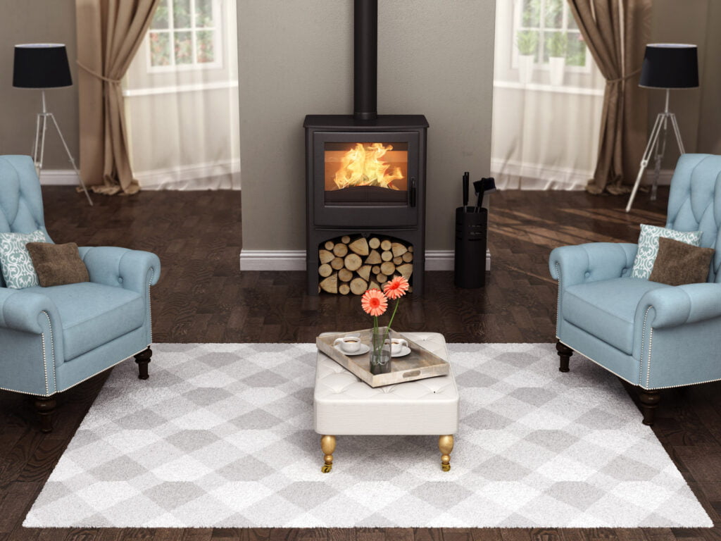 Cottage Stål Svart Miljöbild